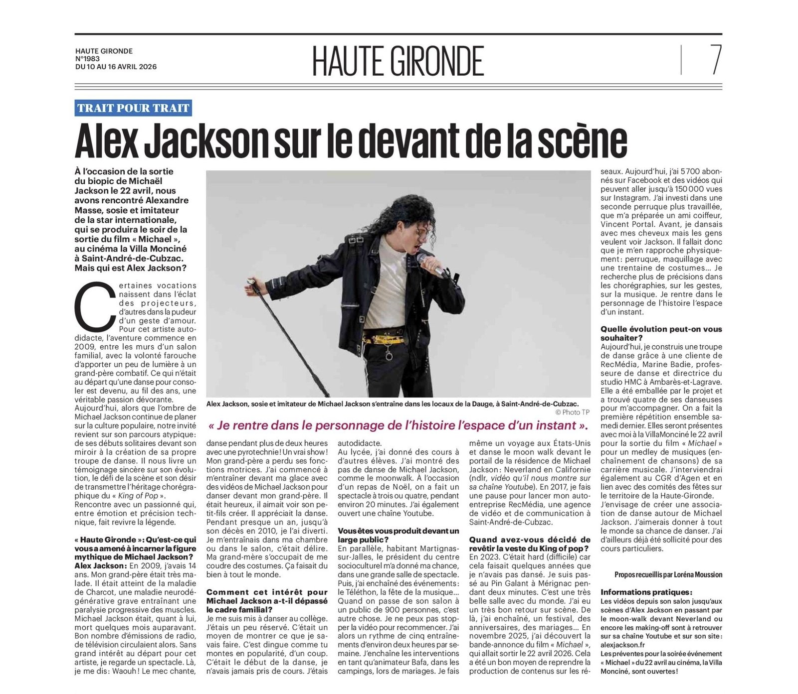 Haute Gironde: Alex Jackson, “feature by feature”